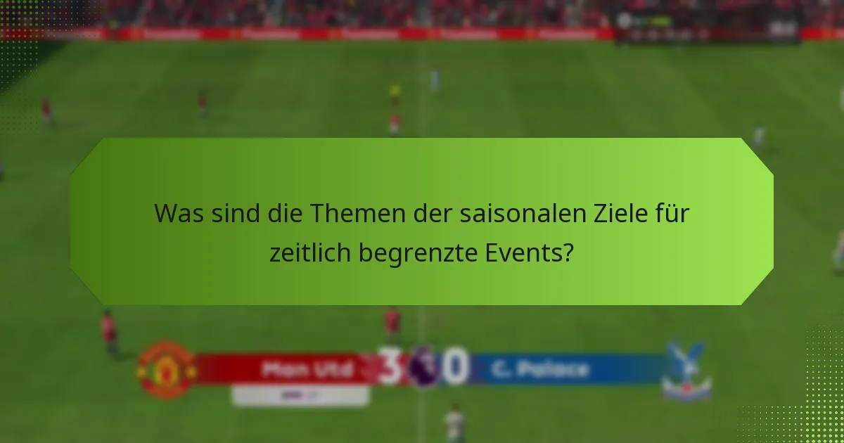 Wann finden saisonale Events und Ziele statt?